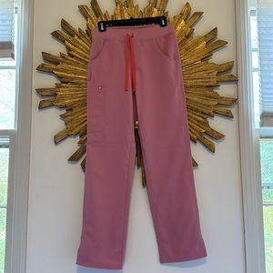 FIGS chalk pink pants